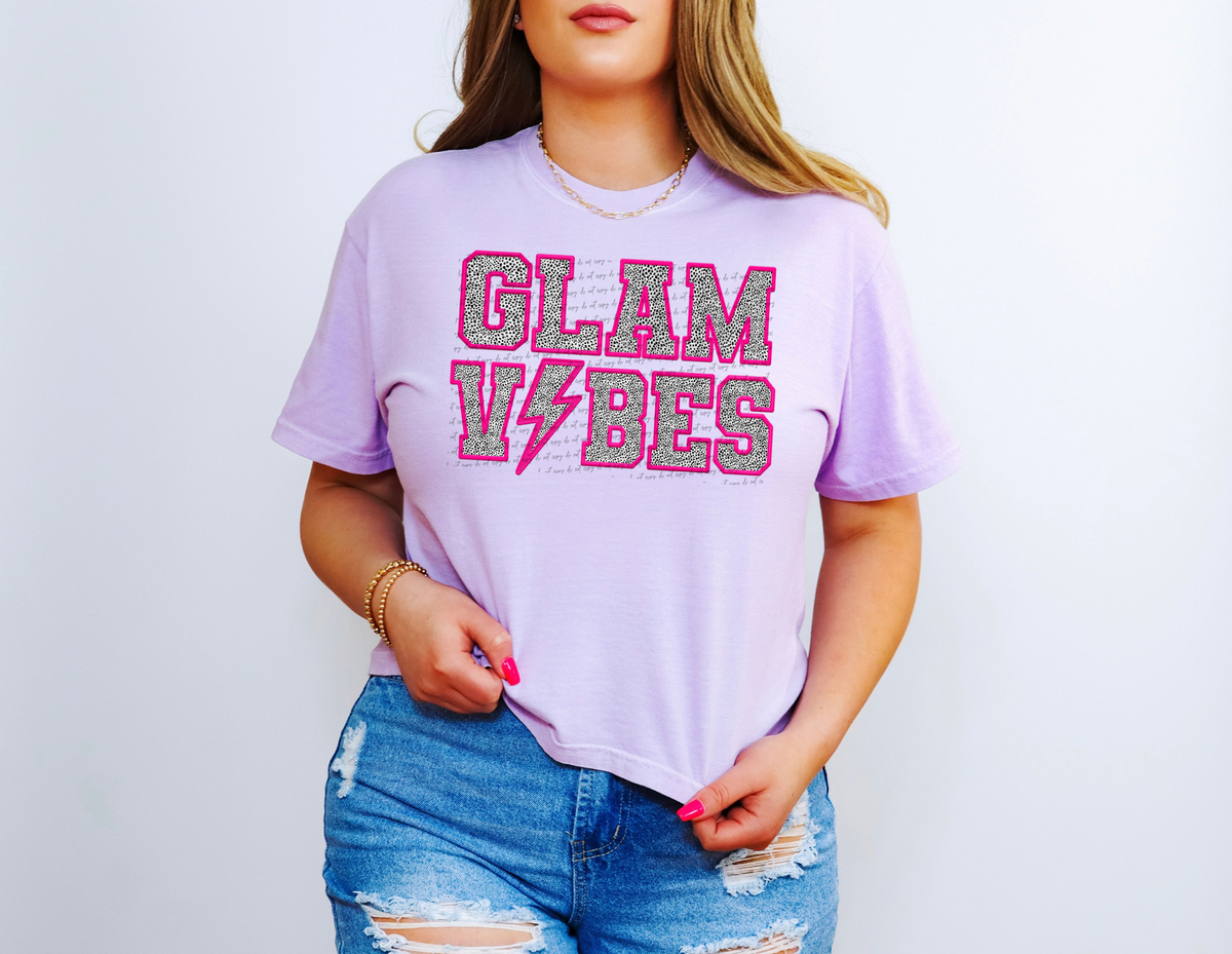 Glam Vibes Faux Embroider 46686 DTF transfer