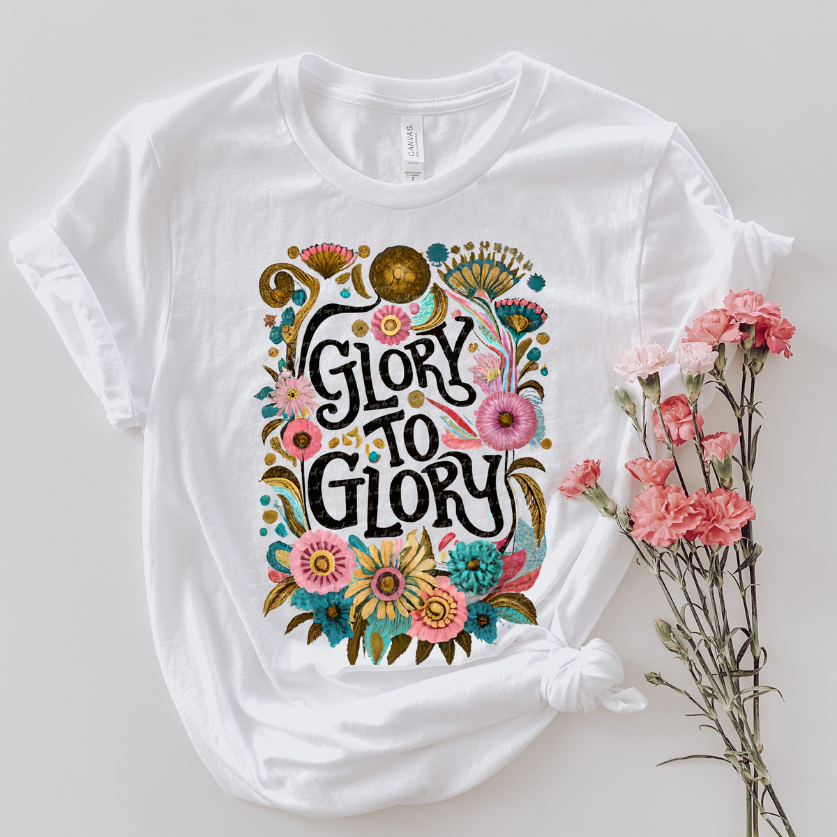 Glory To Glory Floral 81162 DTF Transfer