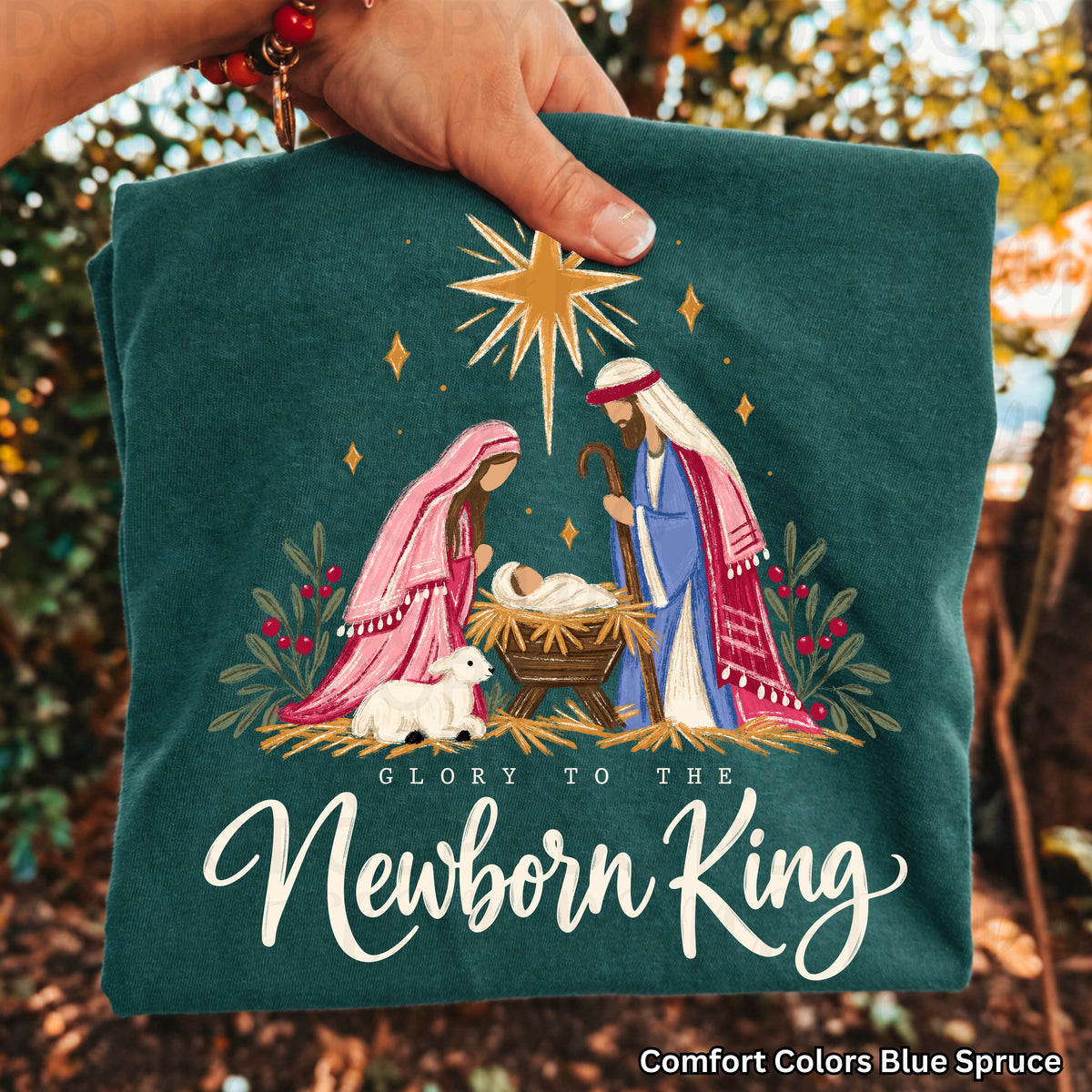 Glory to the newborn king shining star (UAC) DTF Transfer
