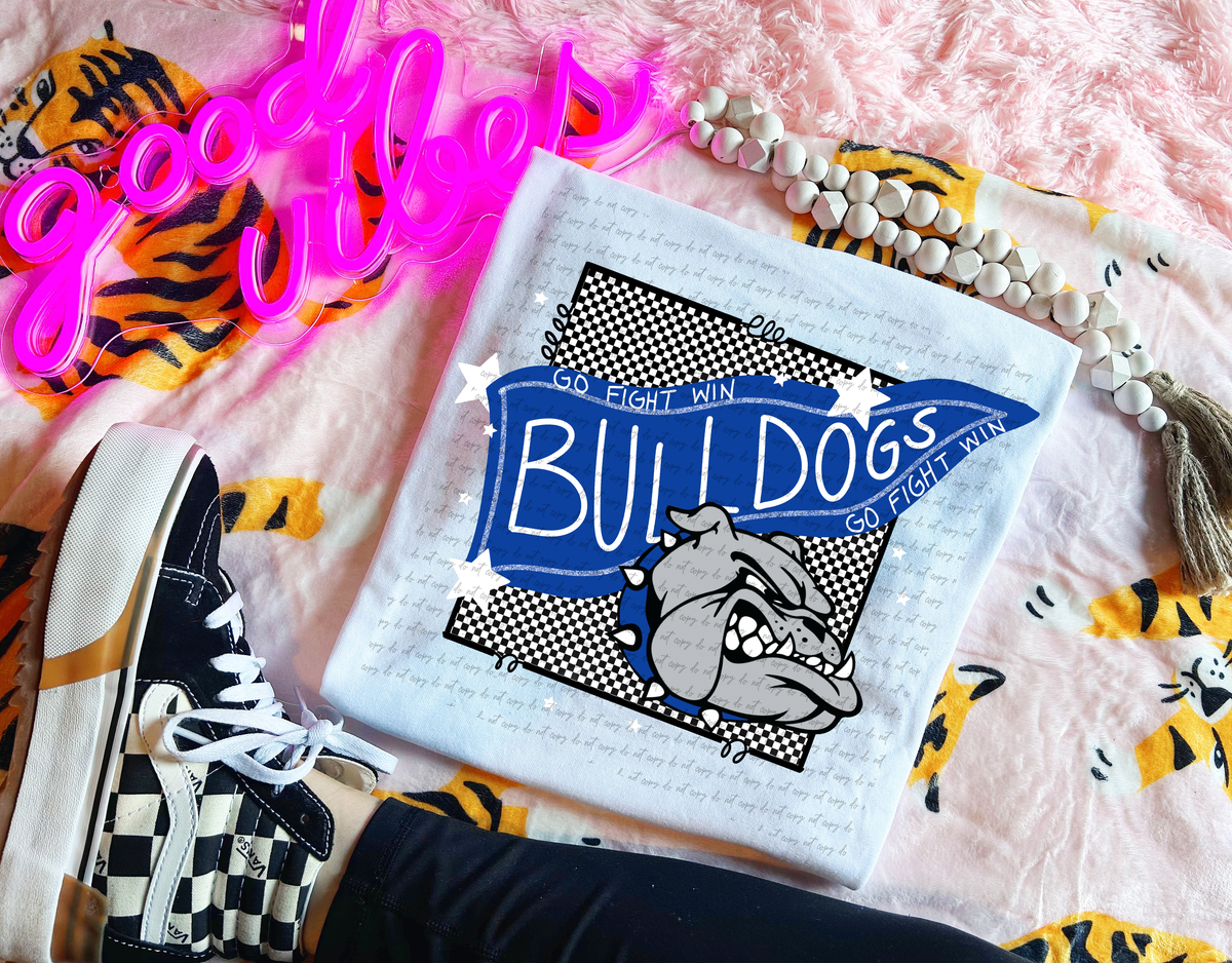Go Fight Win Bulldogs Blue 111301 DTF transfer