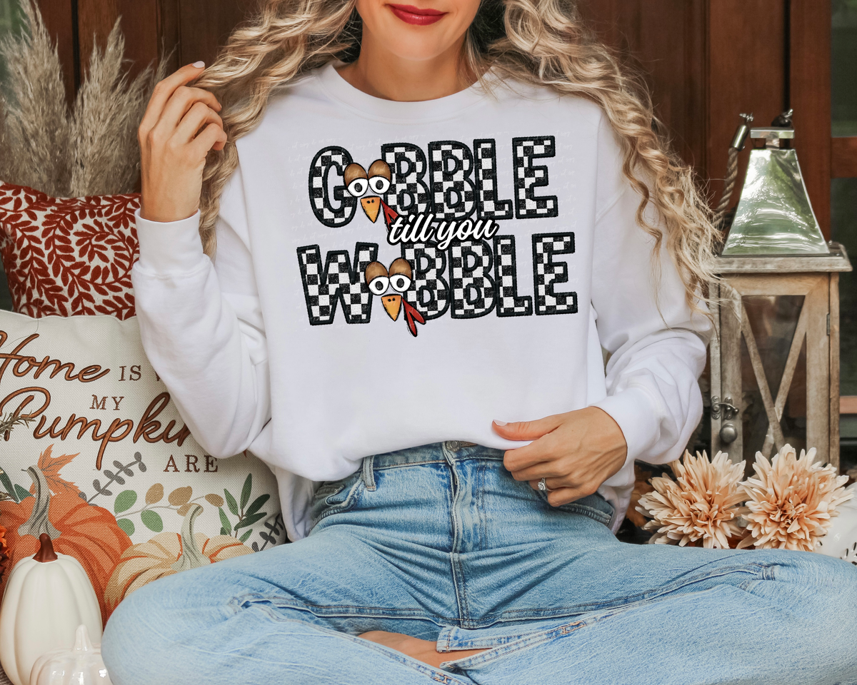 Gobble Till You Wobble Turkey Beak 111927 DTF transfer