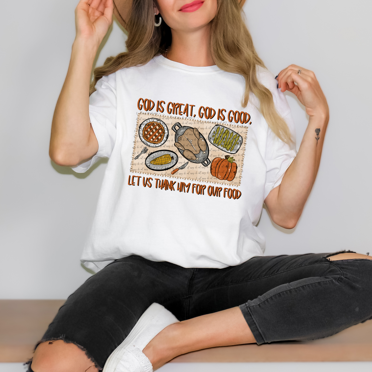 God Is Great God Is Good 51590 DTF transfer