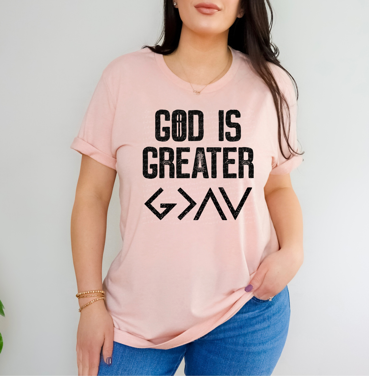 God Is Greater BLACK 116059 DTF Transfer