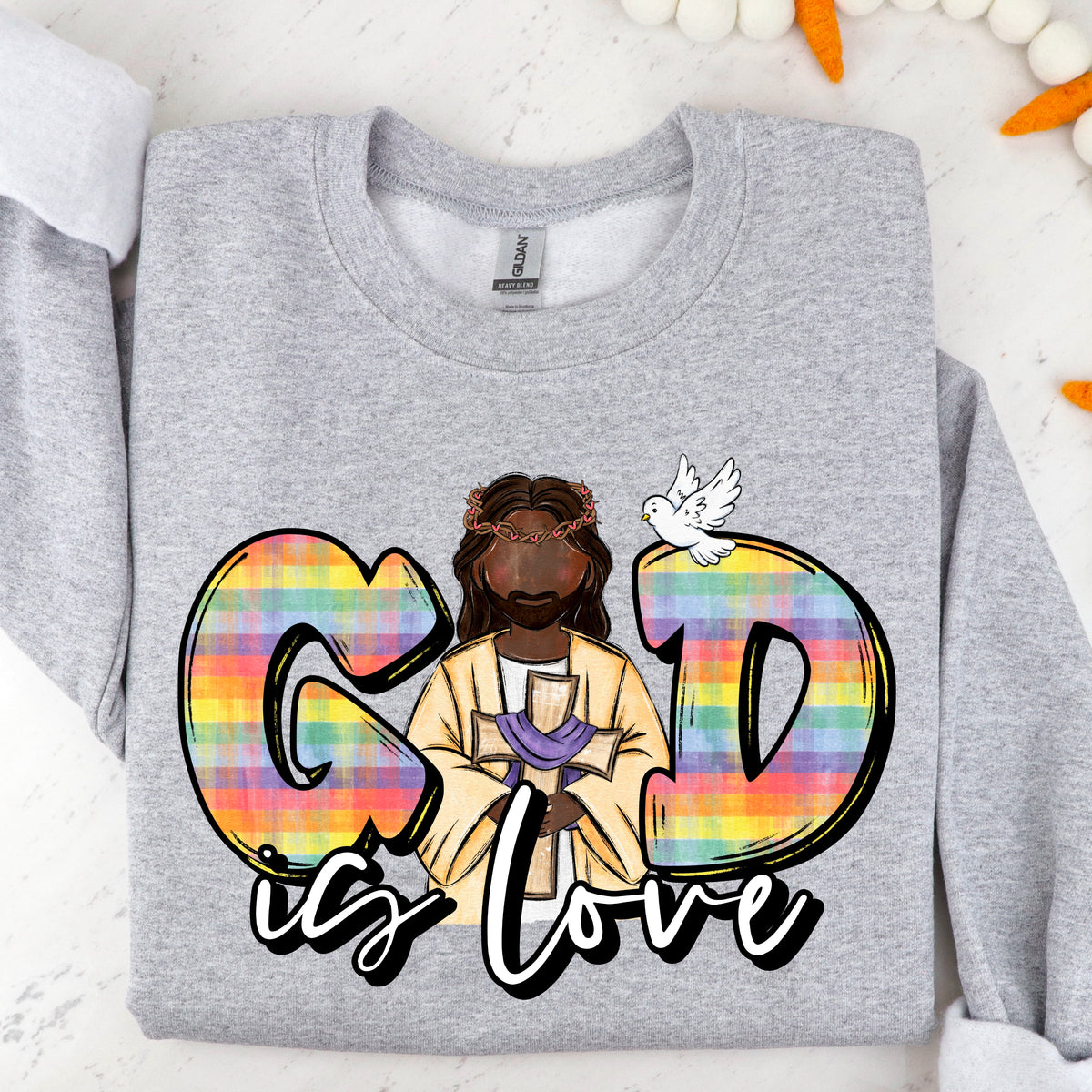 God is love Dark Skin SDD DTF transfer