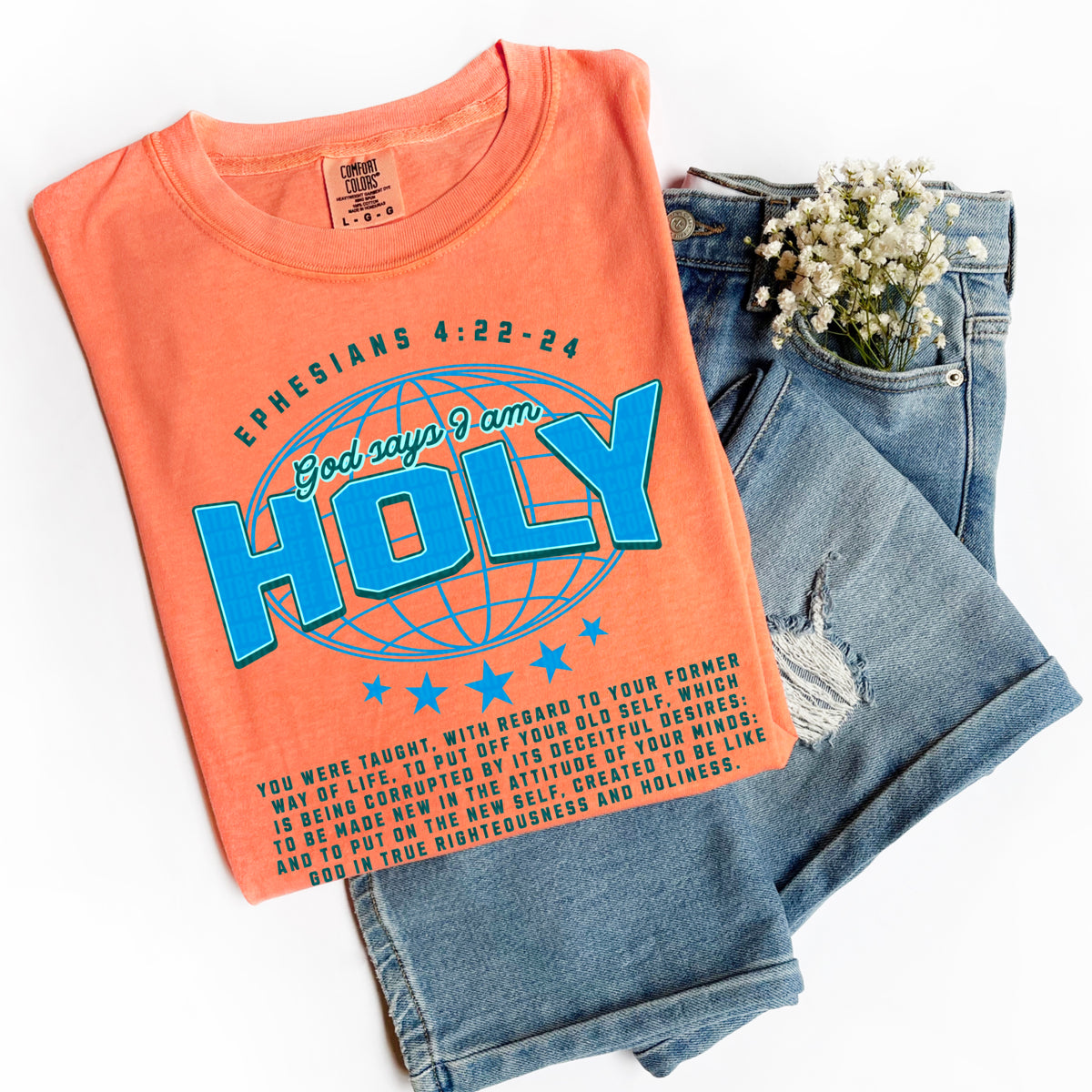 God says I am holy 105188 DTF transfer