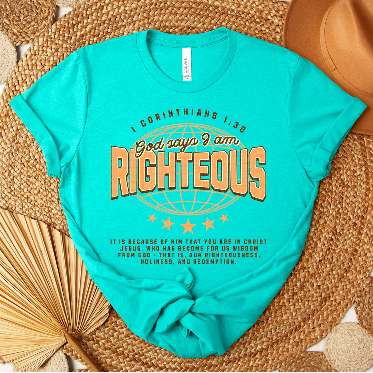 God says I am righteous 105185 DTF transfer