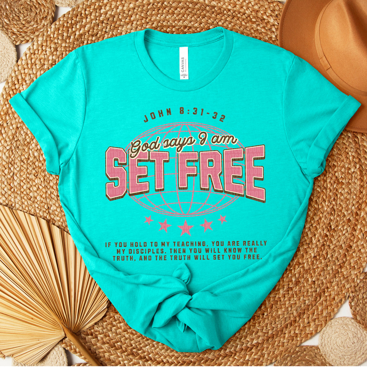 God says I am set free 105184 DTF transfer
