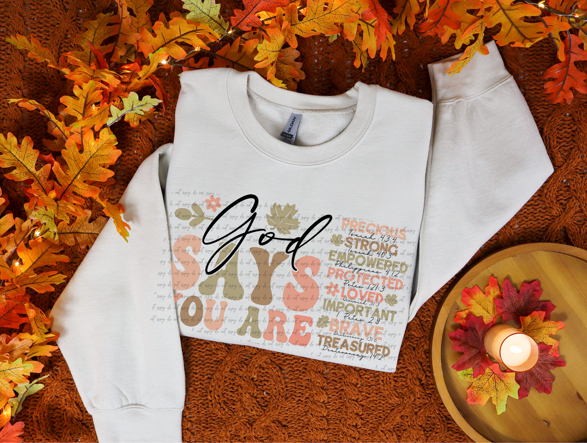 God Says You Are Precious 54996 DTF transfer