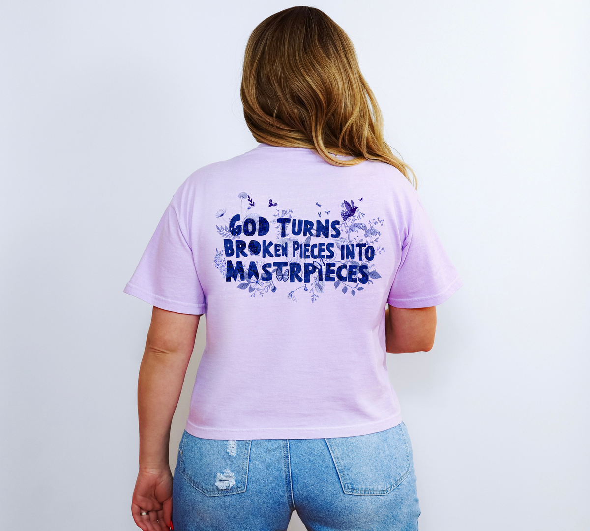 God Turns Broken Pieces Into Masterpieces 76980 DTF Transfer