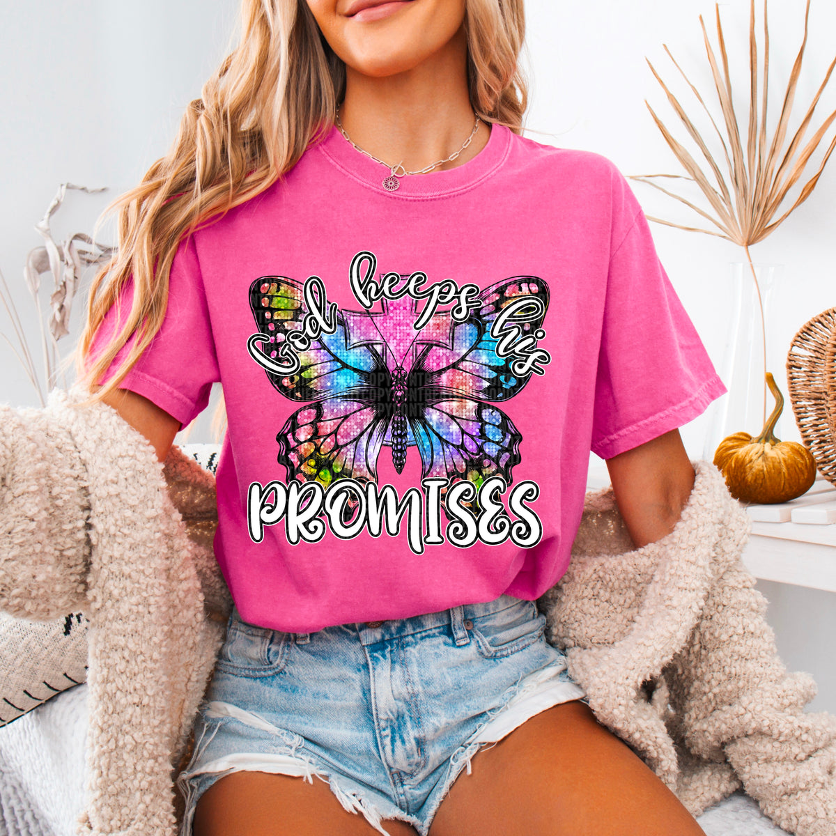 God Keeps His Promises Butterfly 104148 DTF transfer