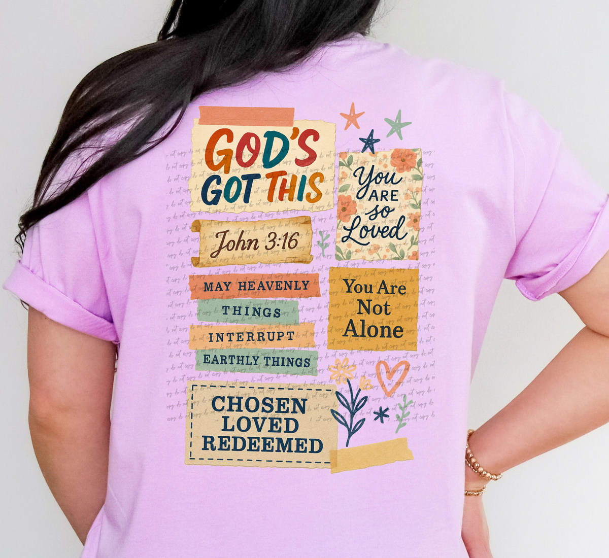 God's Got This Collage Back 104833 DTF transfer
