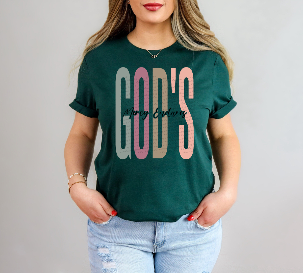 God's Mercy Endures 57000 DTF transfer