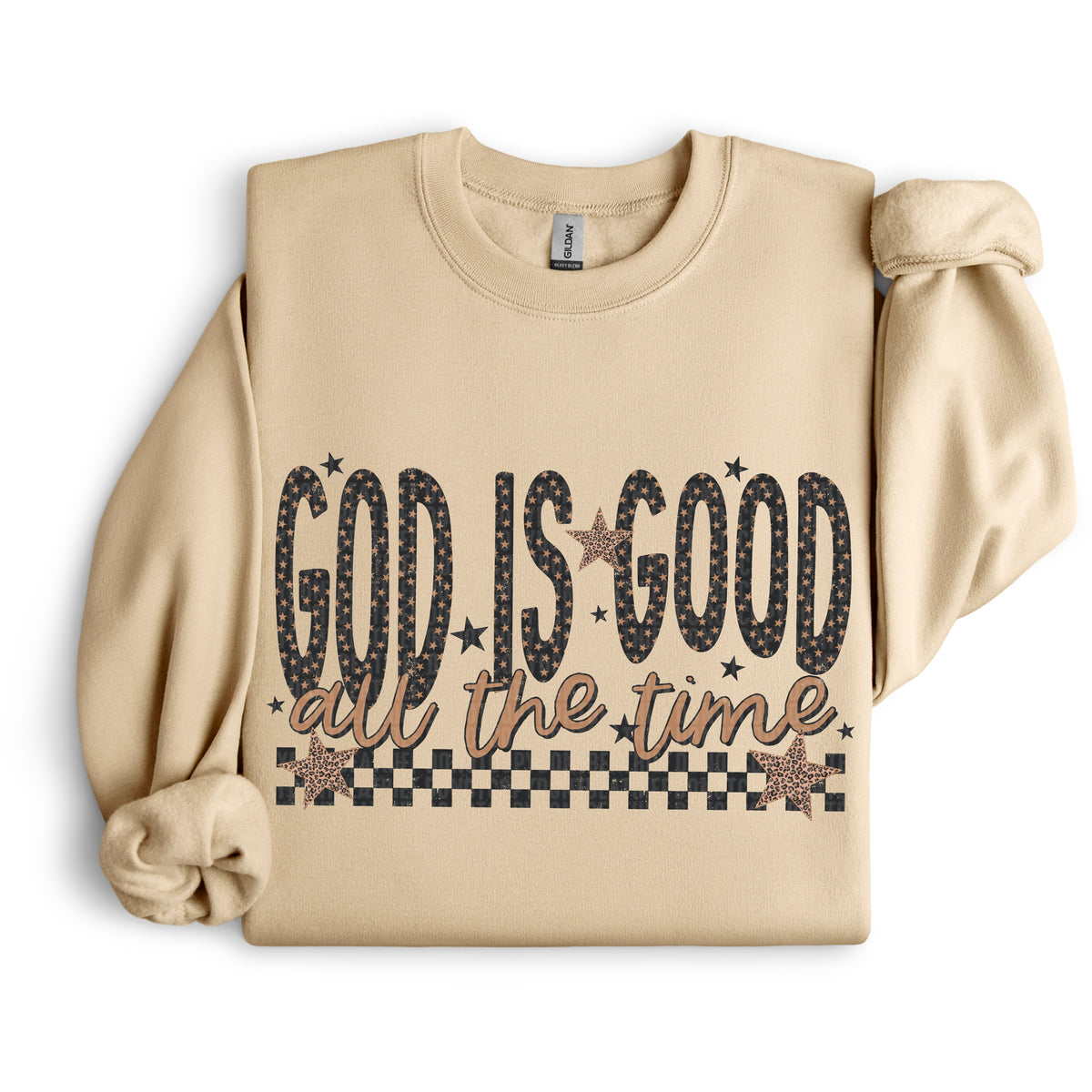 God is good DTF transfer