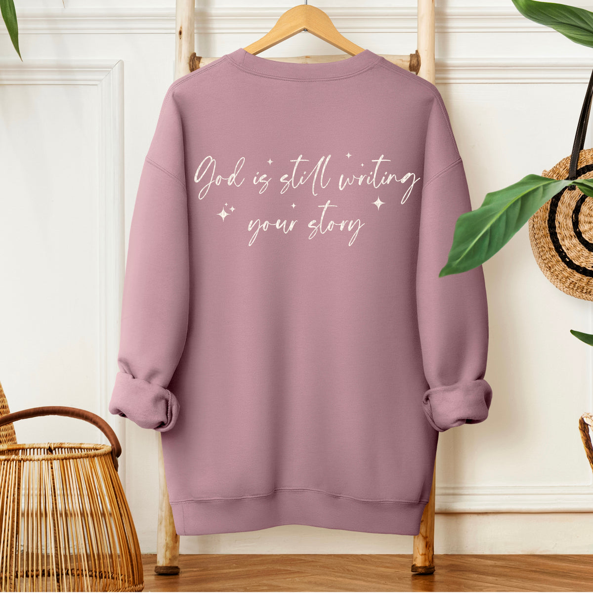 God Is Still Writing Your Story White Script 104338 DTF transfer