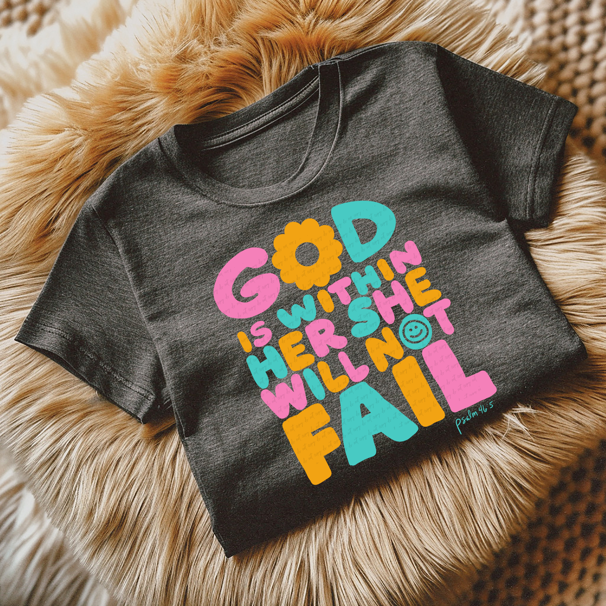 God is Within Her She Will Not Fail 111449 DTF transfer