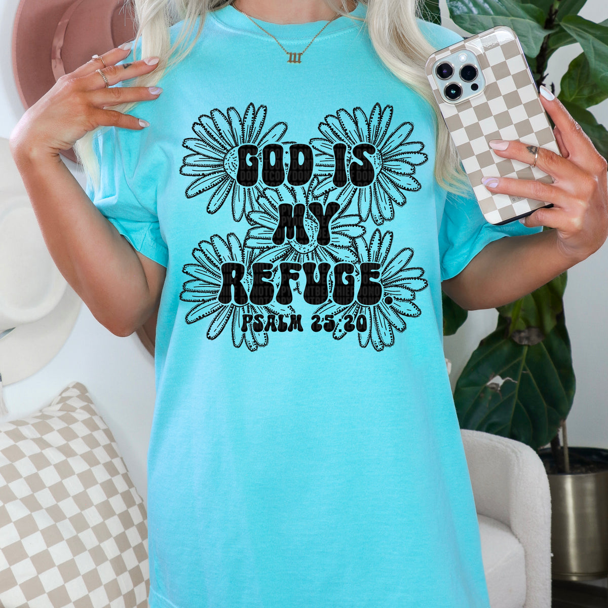 God Is My Refuge 104142 DTF transfer