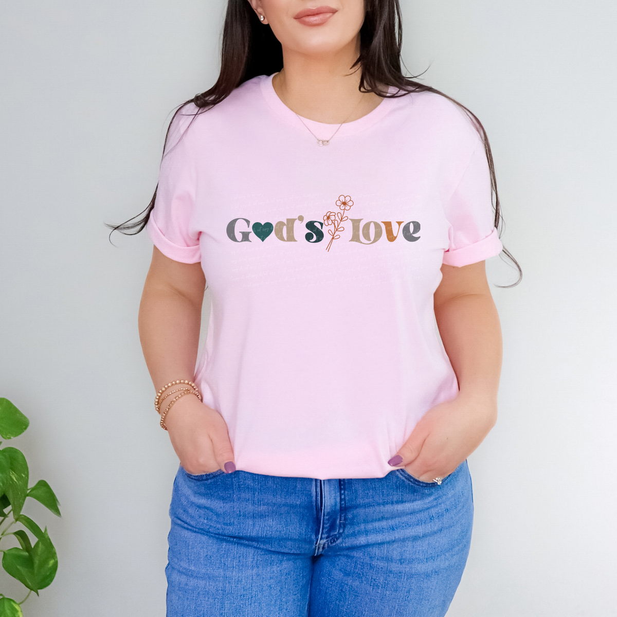 Gods Love Flowers 76519 DTF Transfer