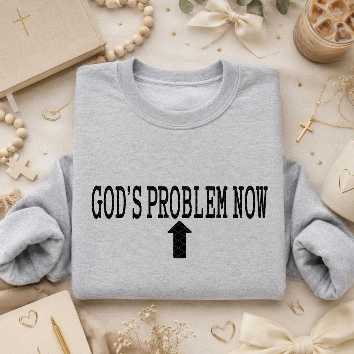 God's problem now BLACK (SDD) DTF Transfer