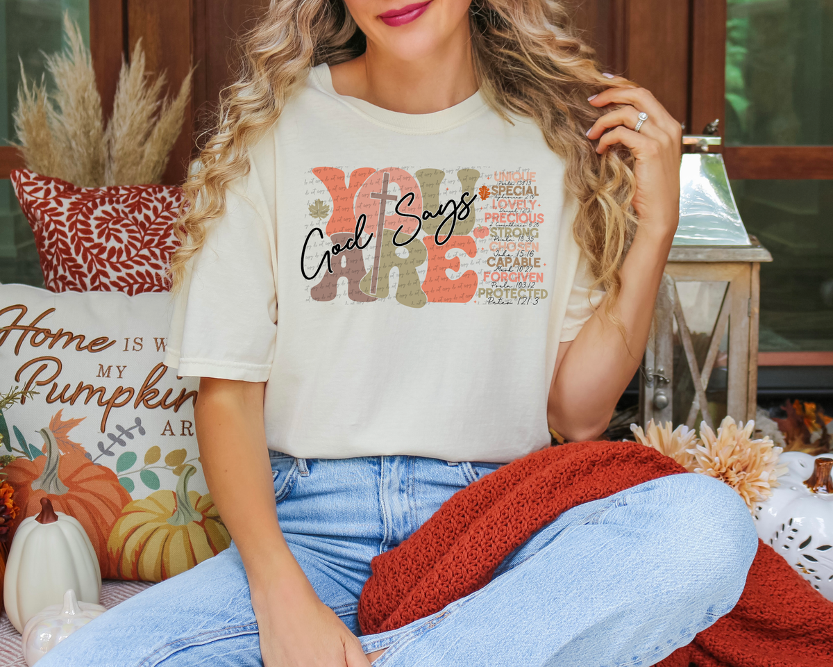 God Says You Are Unique Special Lovely 54999 DTF transfer