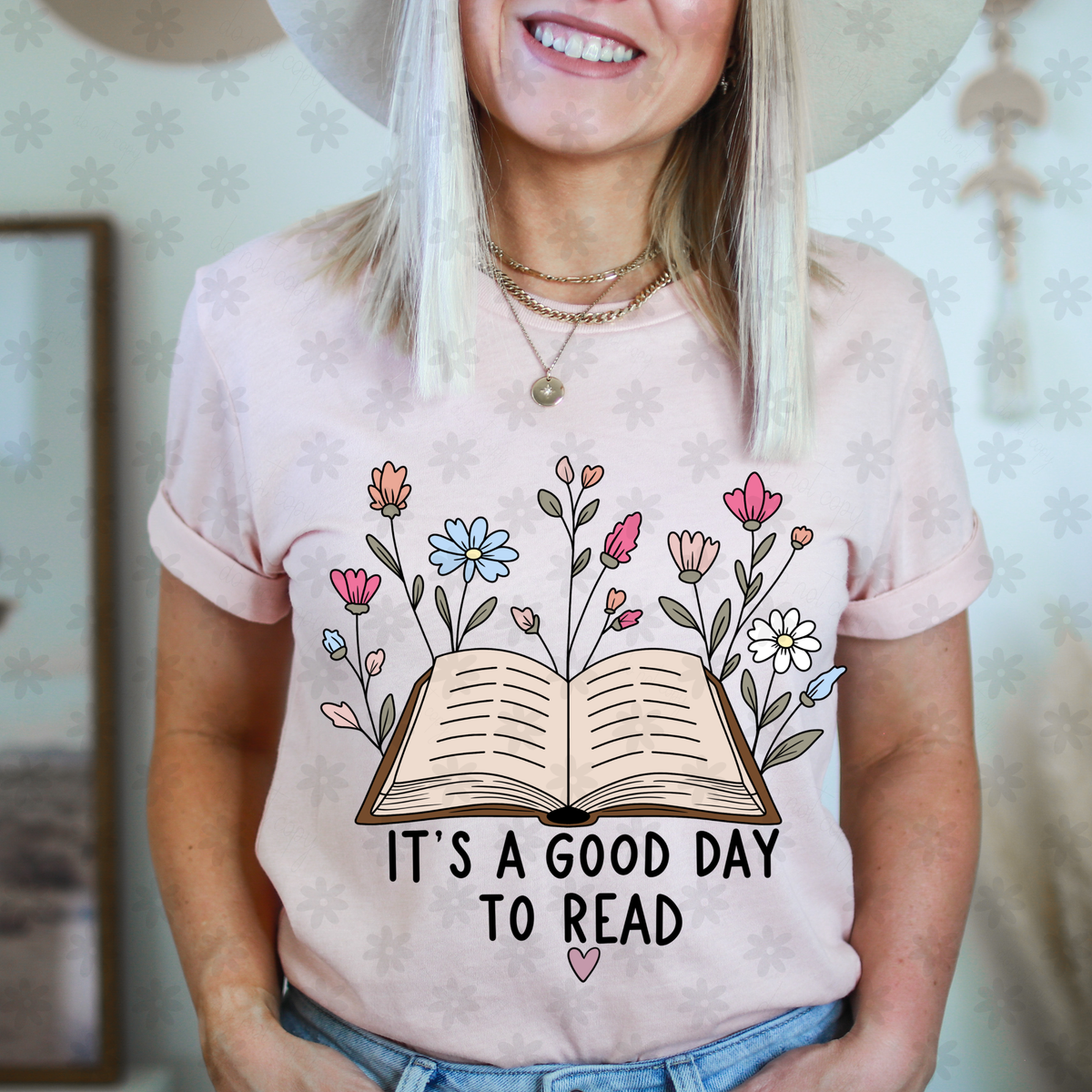 It's a good day to read (Dyed) DTF Transfer
