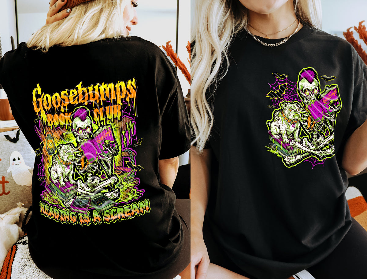 Reading is a scream (BACK ONLY) (Gravitee) DTF Transfer