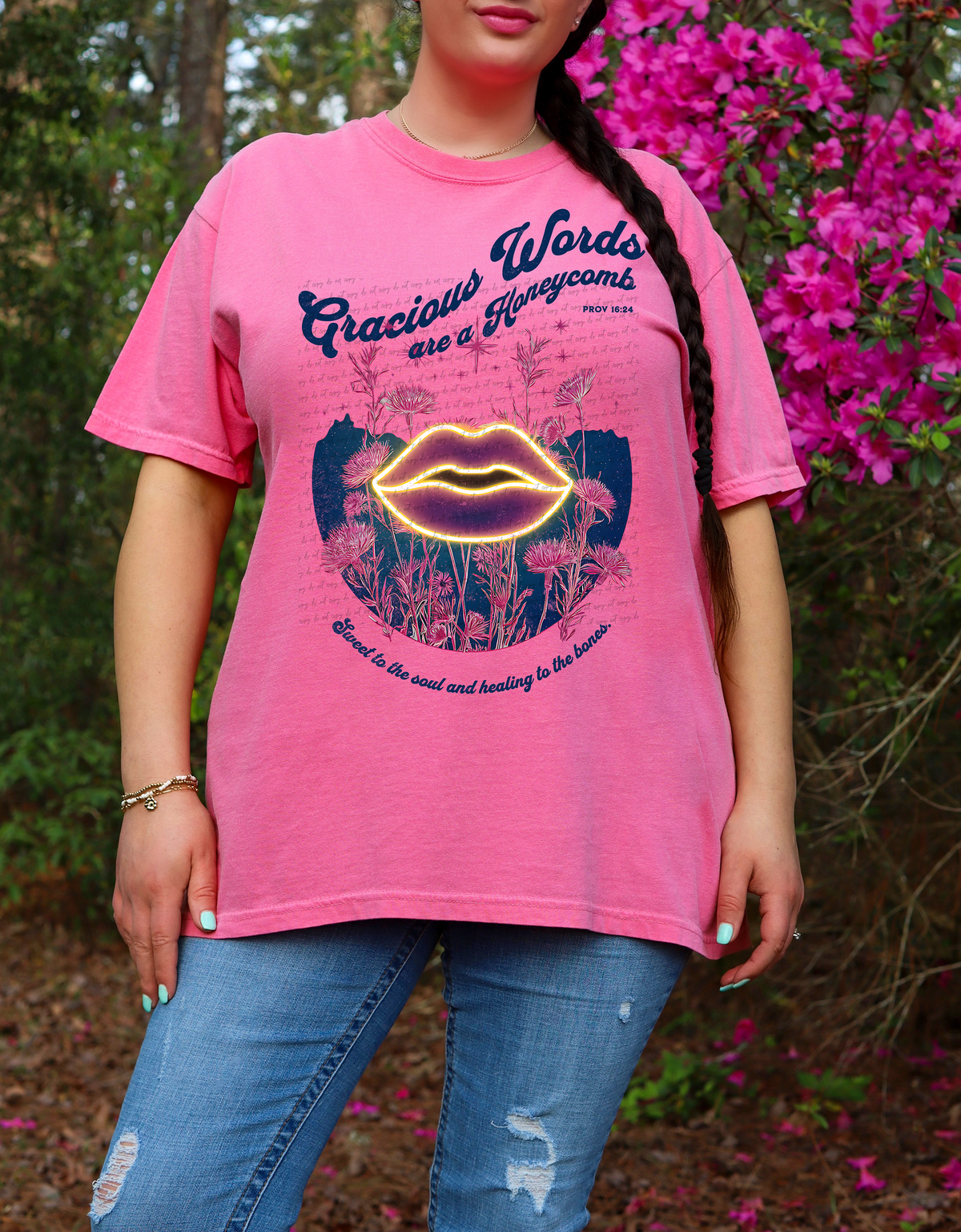 Gracious Words Are A Honeycomb Sweet To The Soul And Healing To The Bones Prov 16:24 81185 DTF Transfer