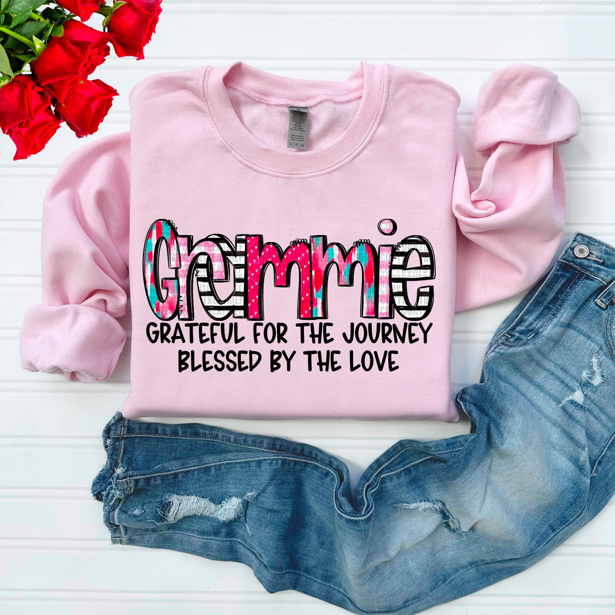 Grammie *Black/Without Hearts* (SDD) 72411 DTF Transfer