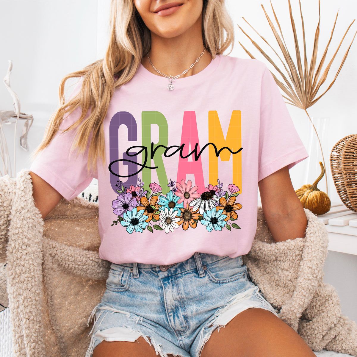 Gram spring floral (SDD) DTF Transfer