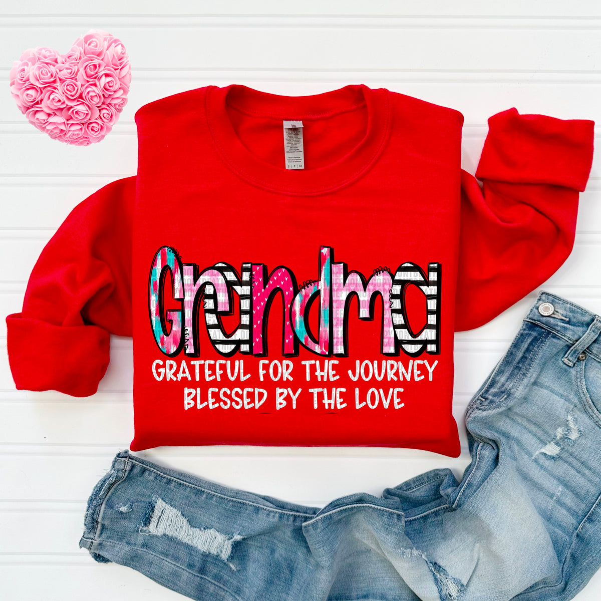 Grandma *White/Without Hearts* (SDD) 72415 DTF Transfer