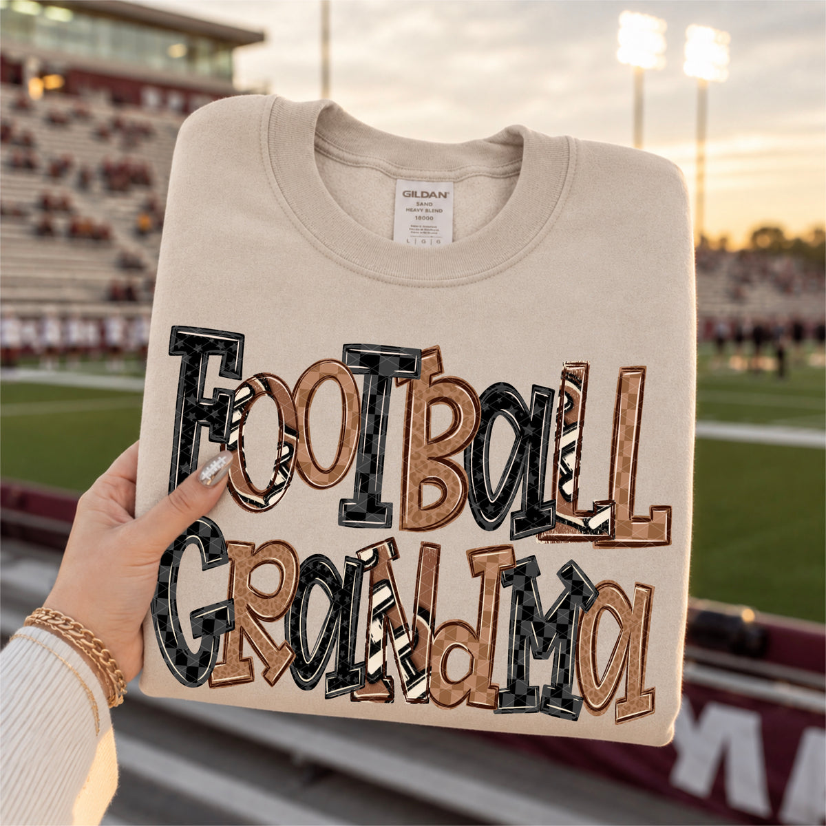 Football grandma doodle (SDD) DTF Transfer