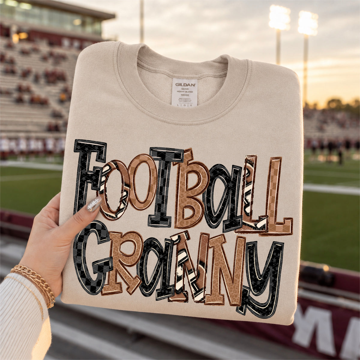 Football granny doodle (SDD) DTF Transfer