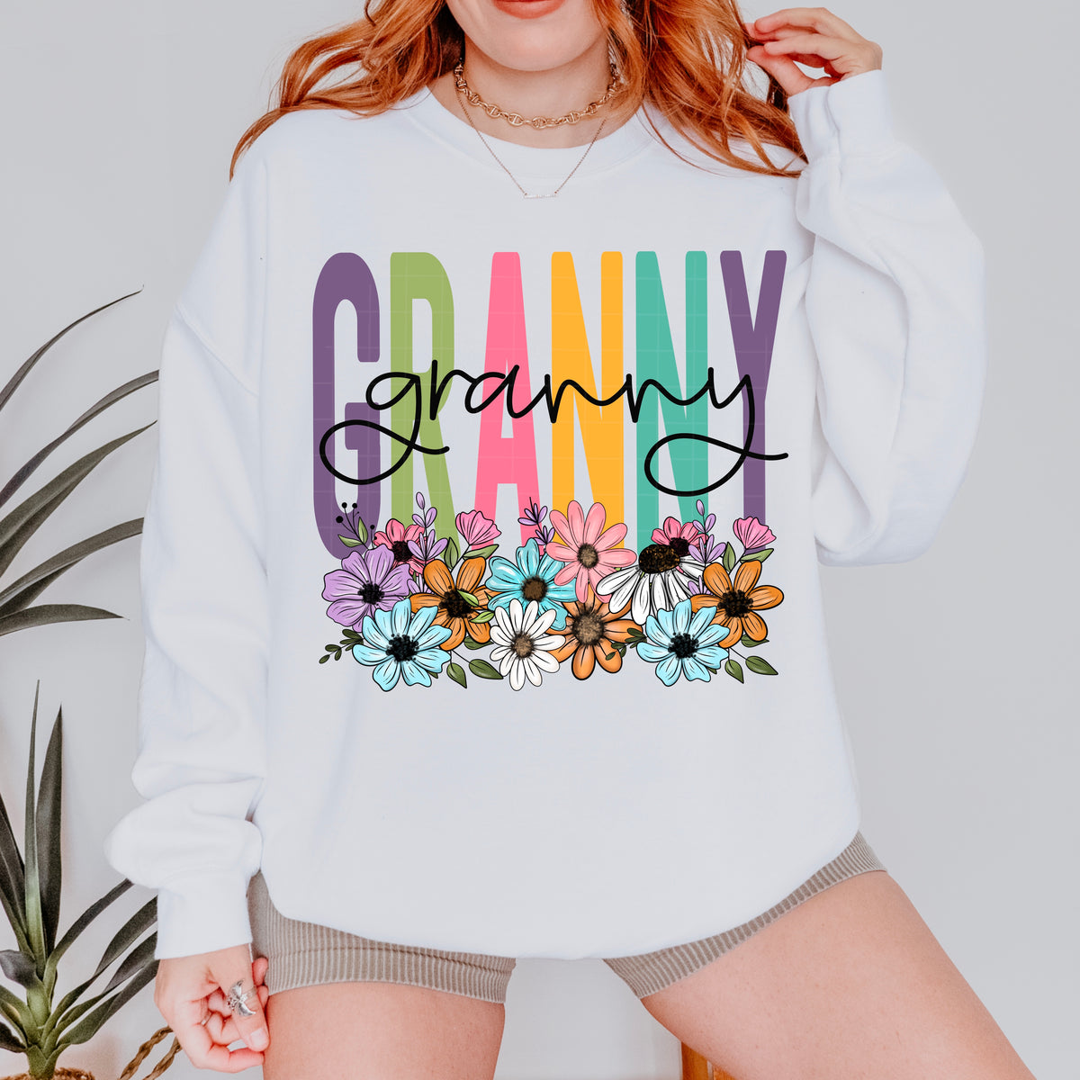 Granny spring floral (SDD) DTF Transfer