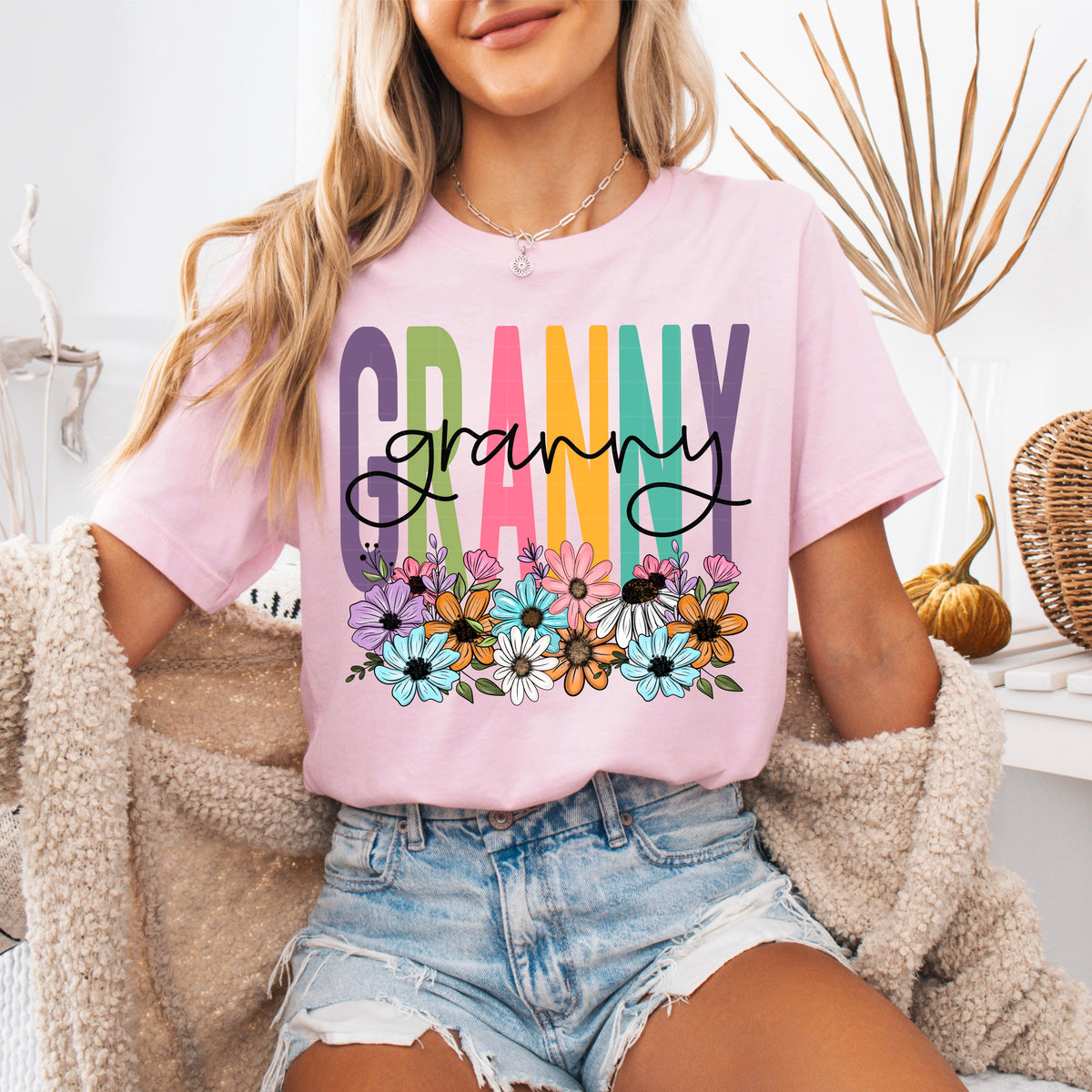 Granny spring floral (SDD) DTF Transfer
