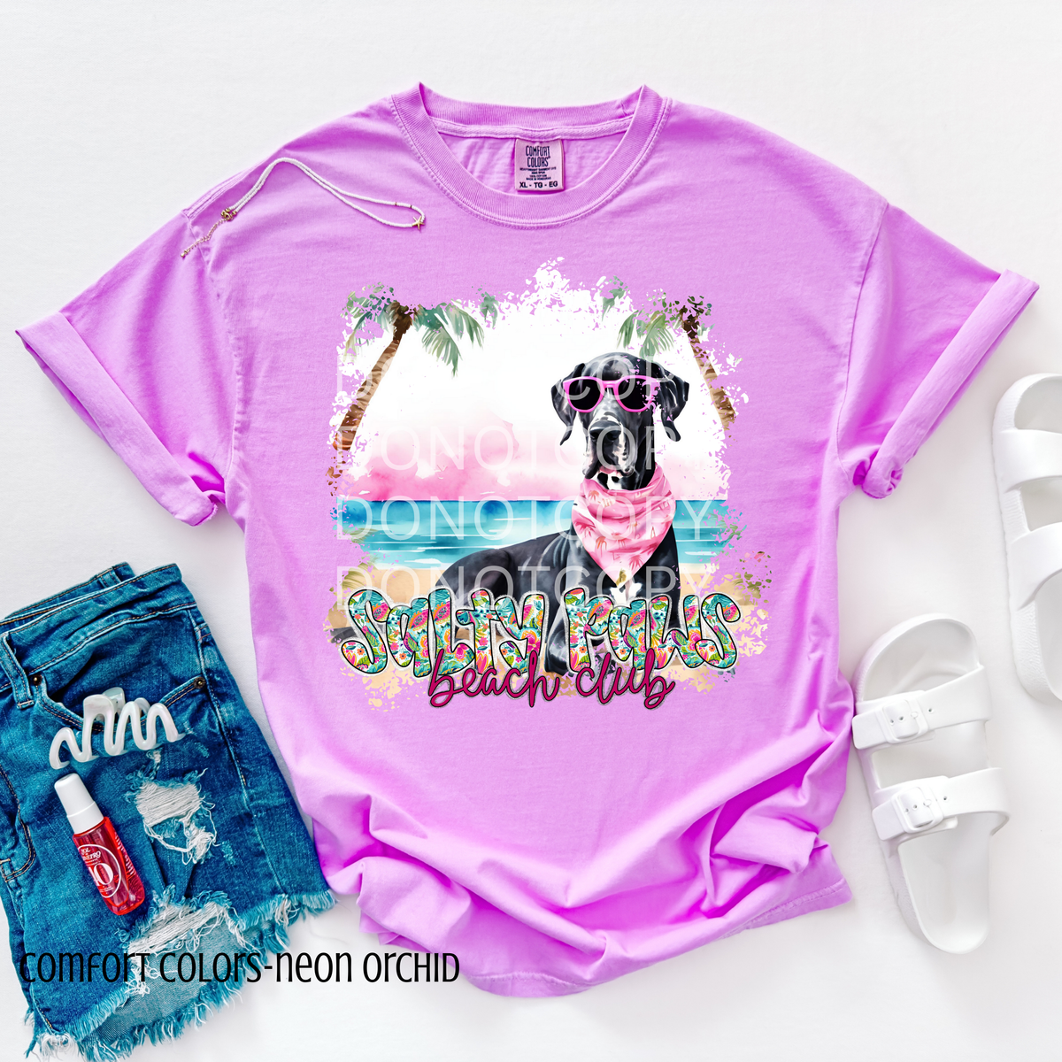 Great Dane Salty Paws Beach Club (CSG) 101100 DTF transfer