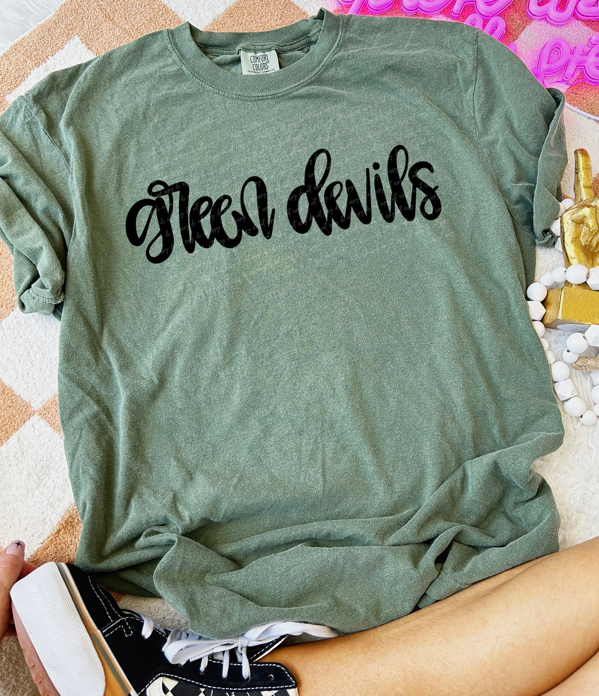 Green Devils Hand Lettered 54062 DTF transfer
