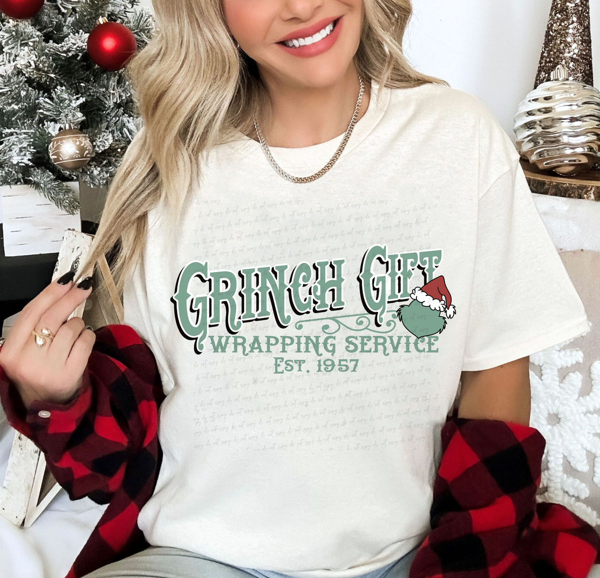 Green Guy Gift Wrapping Service Est. 1957 114920 DTF transfer