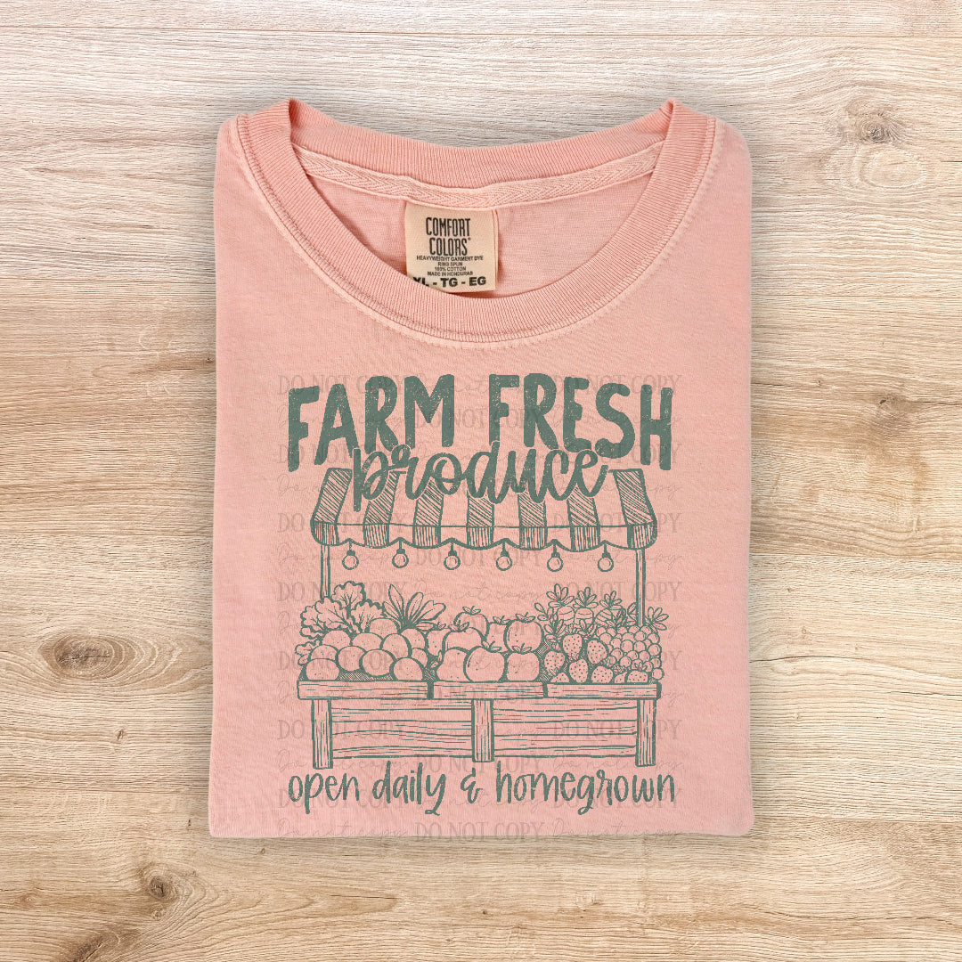 Farm fresh produce GREEN (Scarlow) DTF Transfer