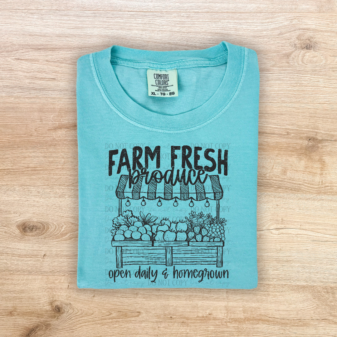 Farm fresh produce GREY (Scarlow) DTF Transfer