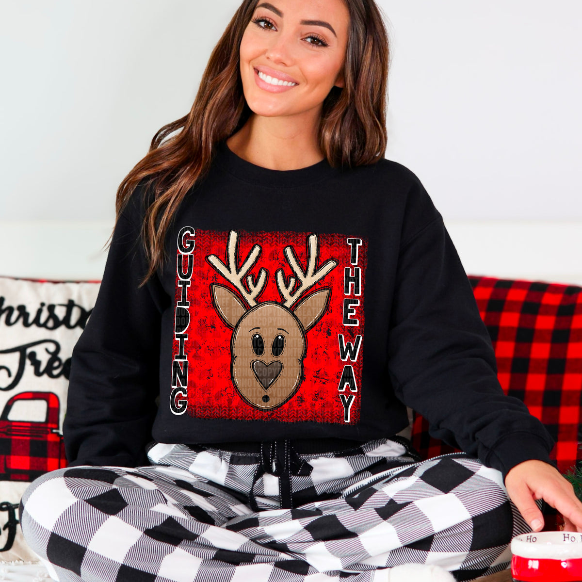 Guiding The Way Reindeer 104117 DTF transfer