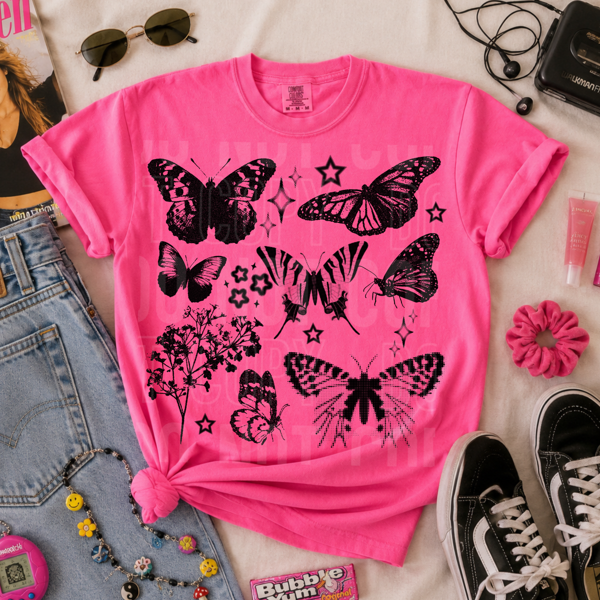 Halftone butterfly (SBB) DTF Transfer