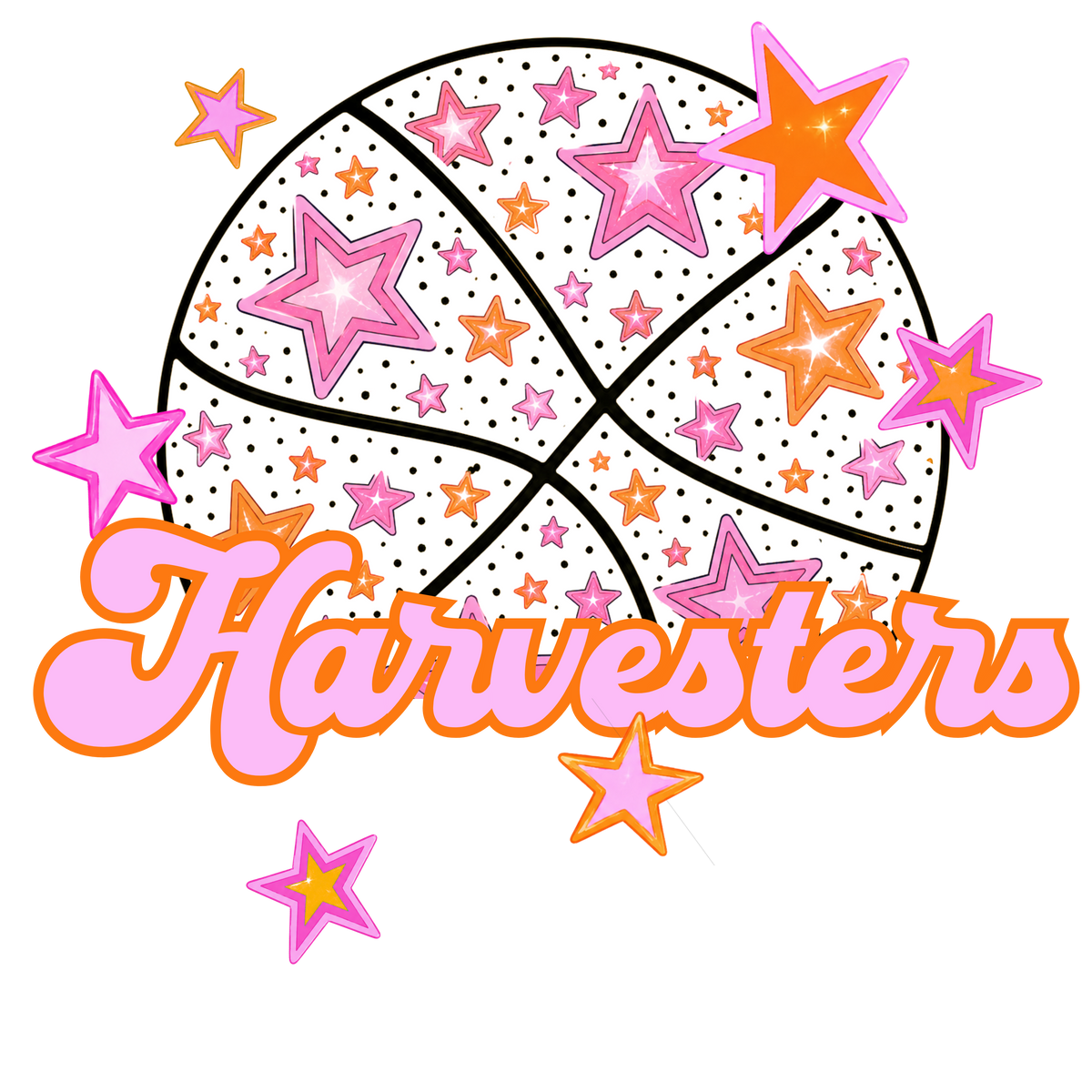 harvesters pink basketball (city) DTF transfer
