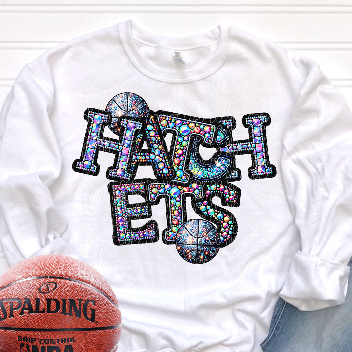 Hatchets Basketball Rhinestone (CITY) 66536 DTF transfer