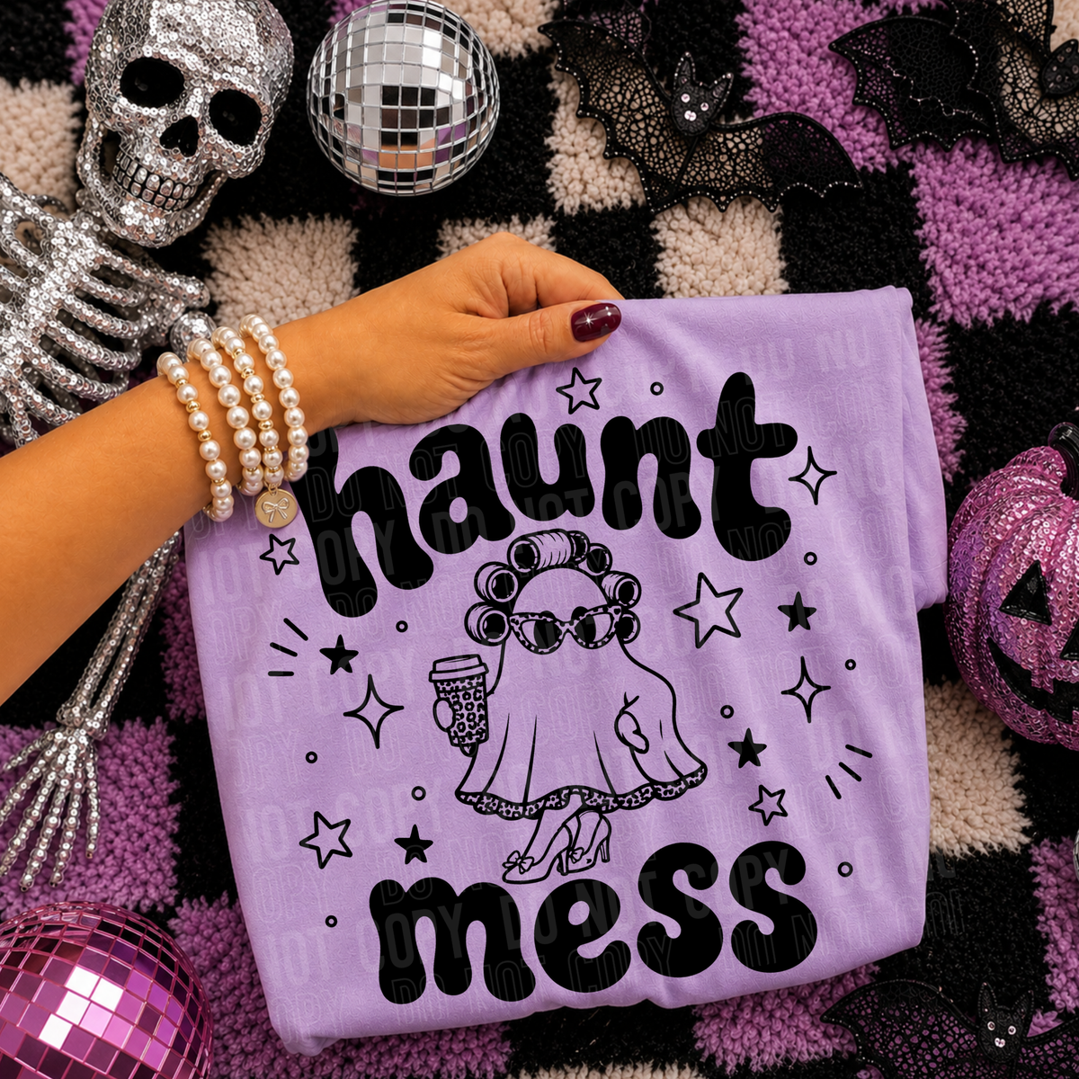 Haunt mess ghost with curlers (SBB) DTF Transfer