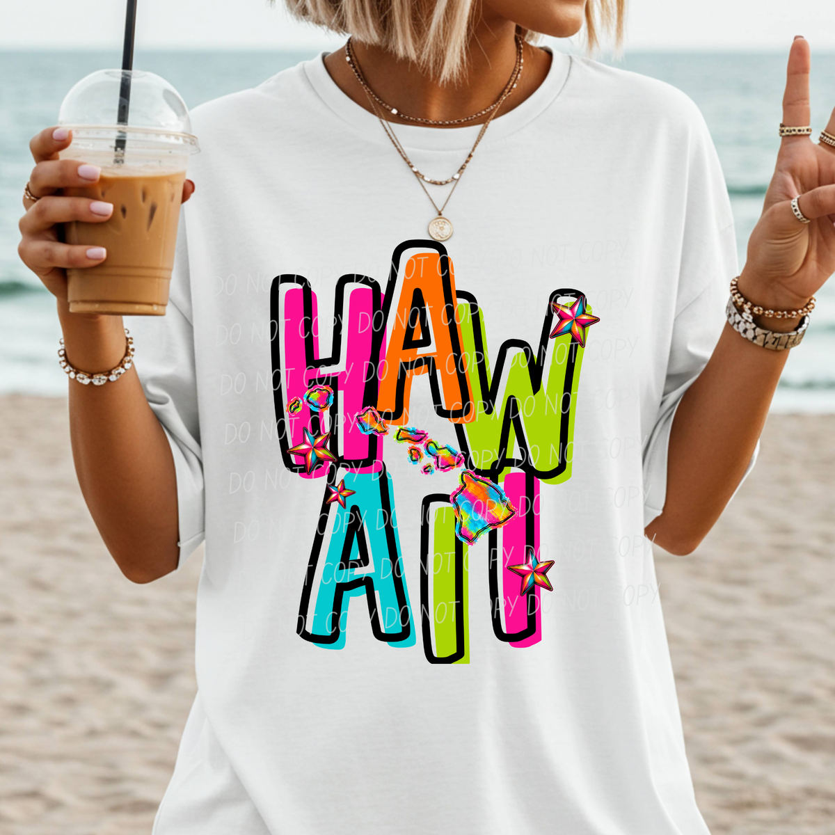 Hawaii neon (City) DTF Transfer
