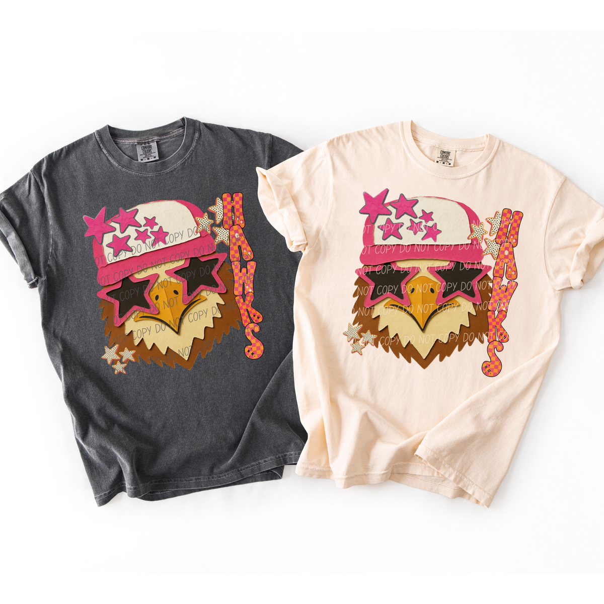 Hawks pink stars (City) DTF Transfer