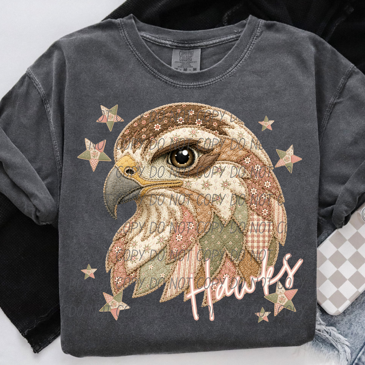 Hawks meemaw mascot (City) DTF Transfer