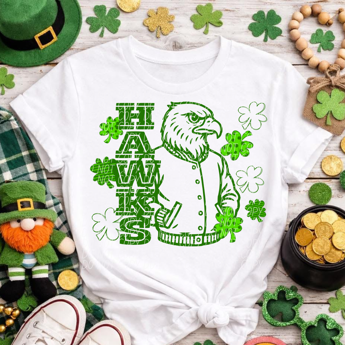 Letterman Clover Hawks (City) DTF transfer