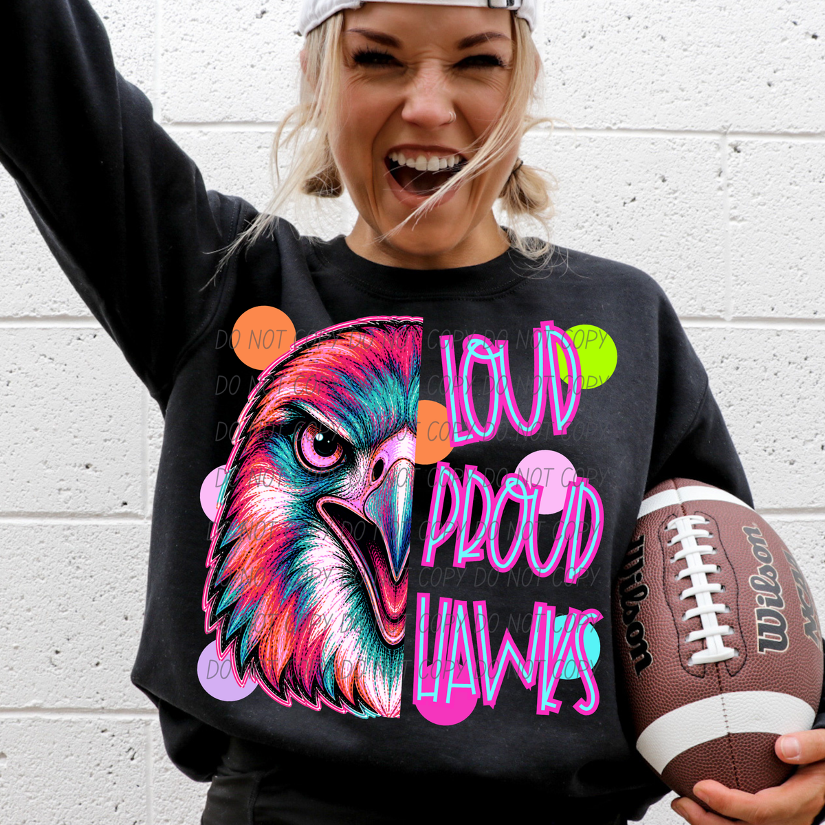 hawks loud proud polkadots (city) DTF transfer