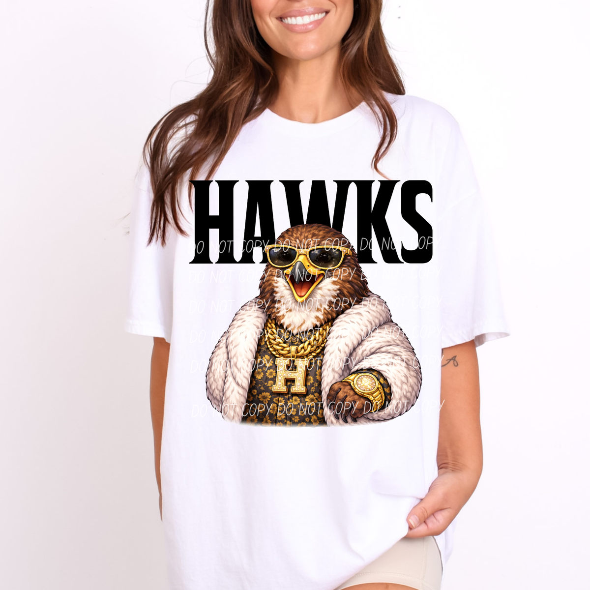 hawks Swag Mascot (City) DTF Transfer