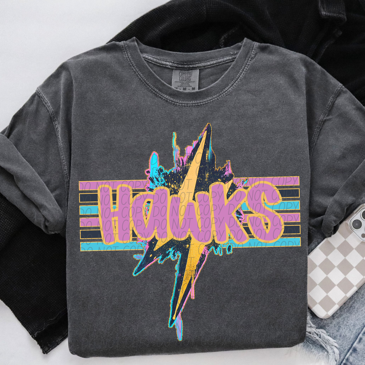 Hawks Geode Bolt (CITY) DTF transfer